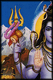 Half of Shiva, interlocking with half of Parvathi.
